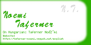 noemi taferner business card